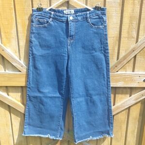 Ladies Wide Leg Cropped Pants